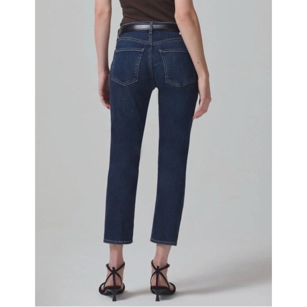 CITIZENS OF HUMANITY NWT Isola Straight Crop Denim Jeans in Courtland // 24 - Picture 2 of 11